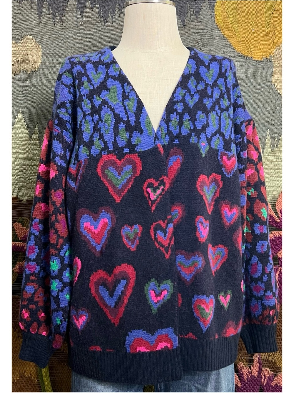 Farm Rio Heart Cardigan XS - Picture 3 of 16